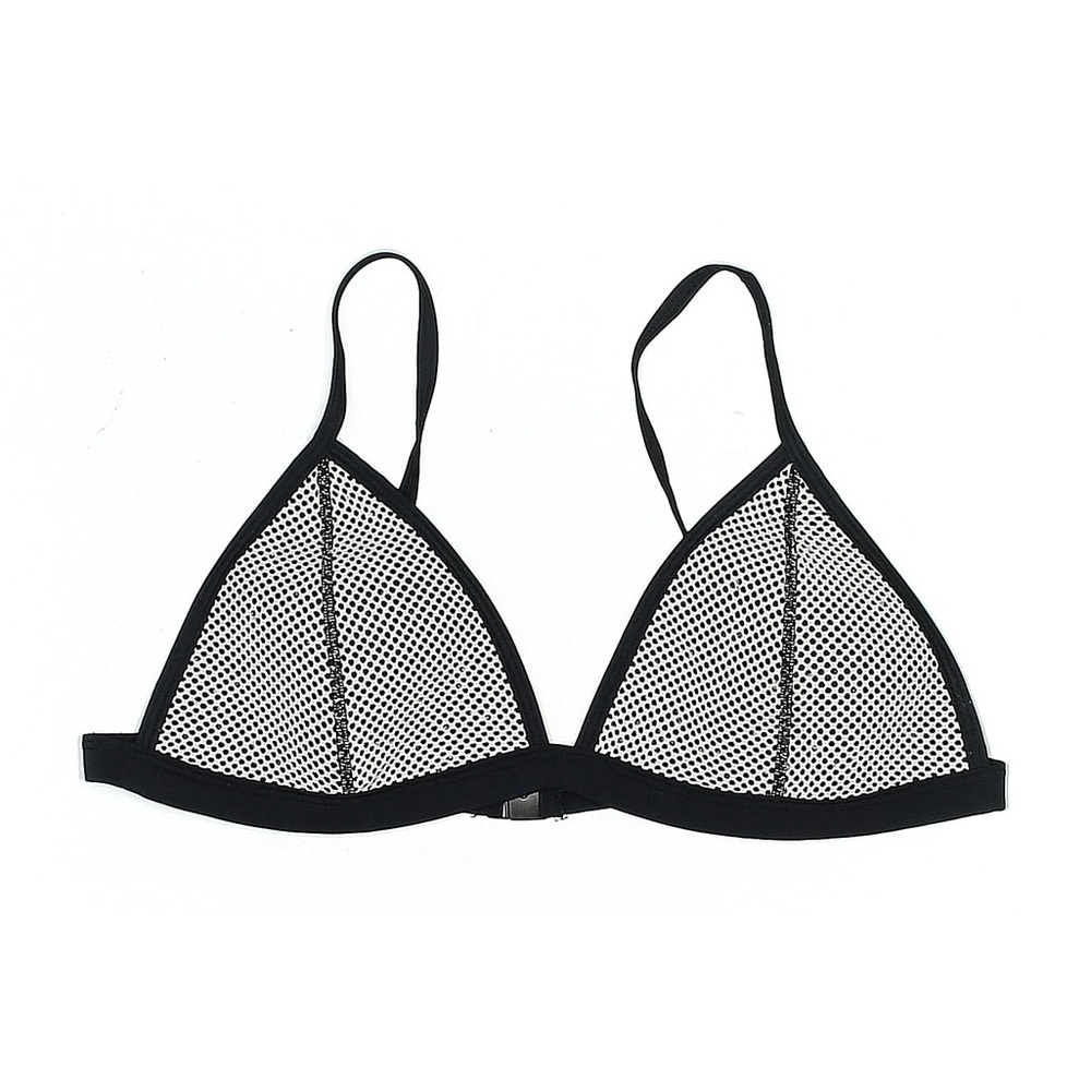 Triangl Swimwear Black and White Mesh Bikini Top